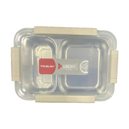 Lunch Box - Acrylic/Stainless - White